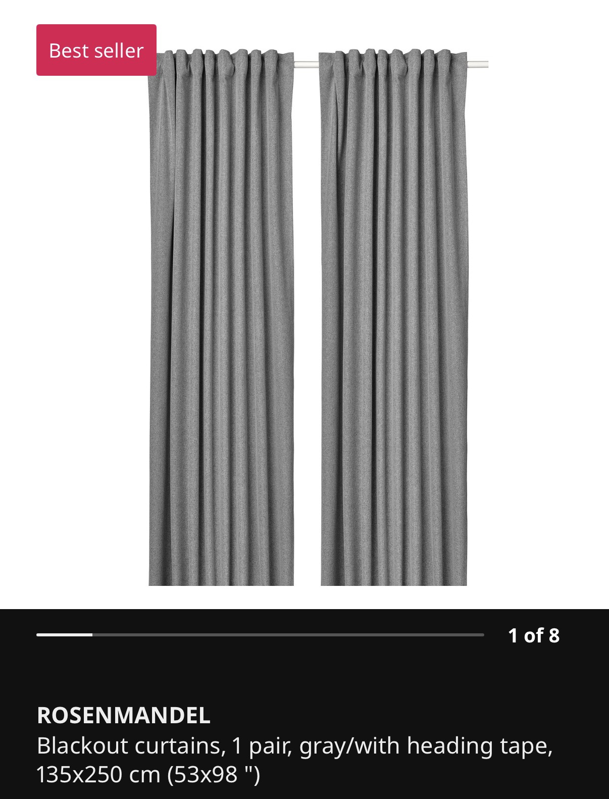 IKEA Blackout Curtains - photo 3