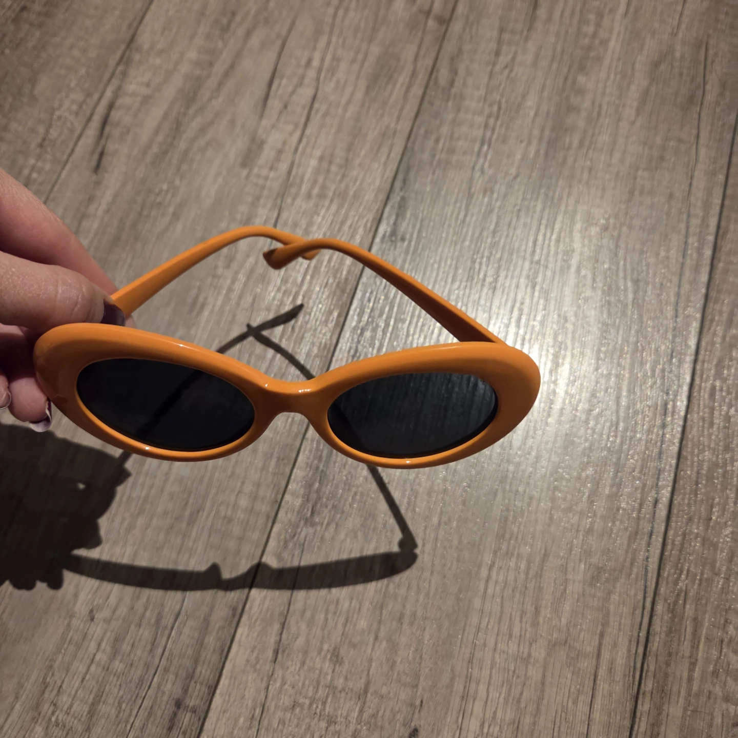 Orange oval sunglasses - photo 2
