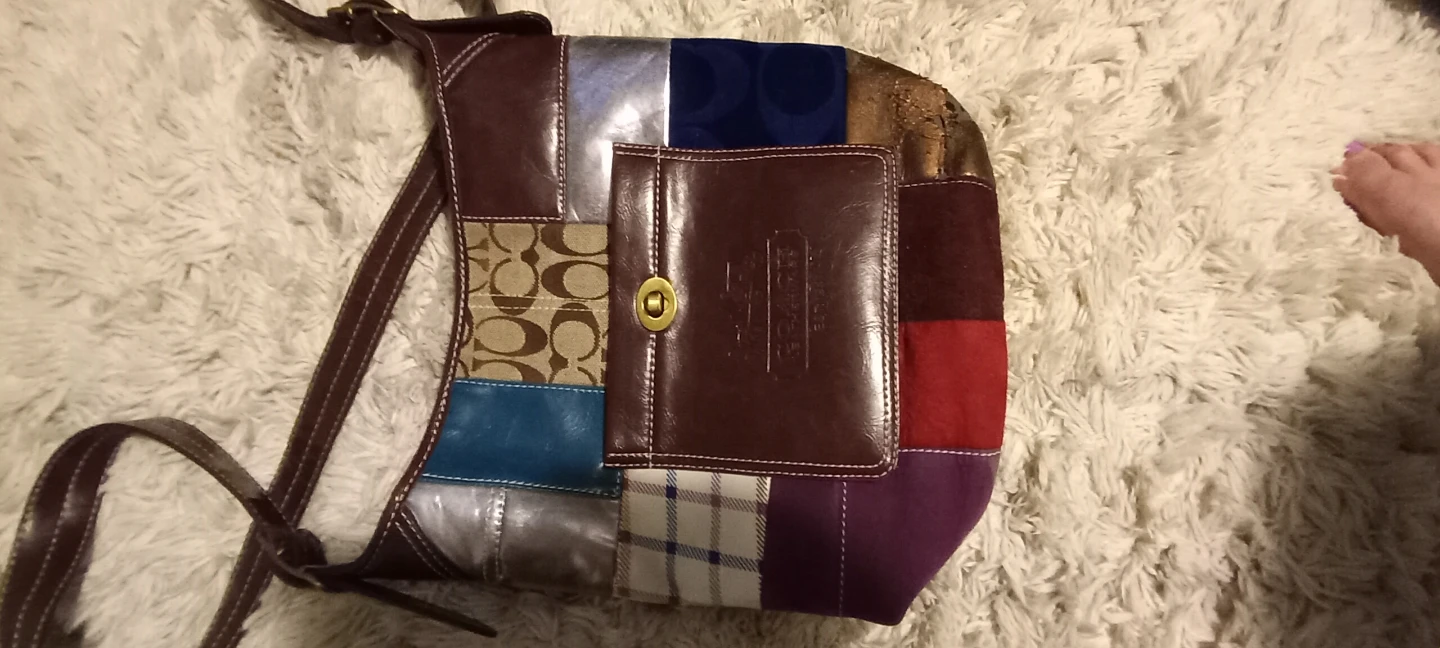 Coach Patchwork Leather Shoulder Bag - photo 2