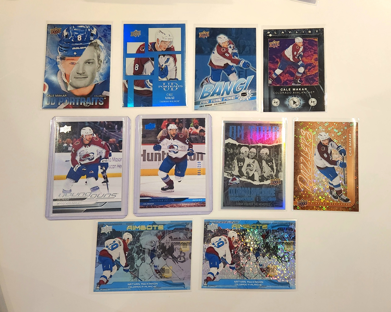 Pick Up x10 Colorado Avalanche Hockey Card Lot Mint