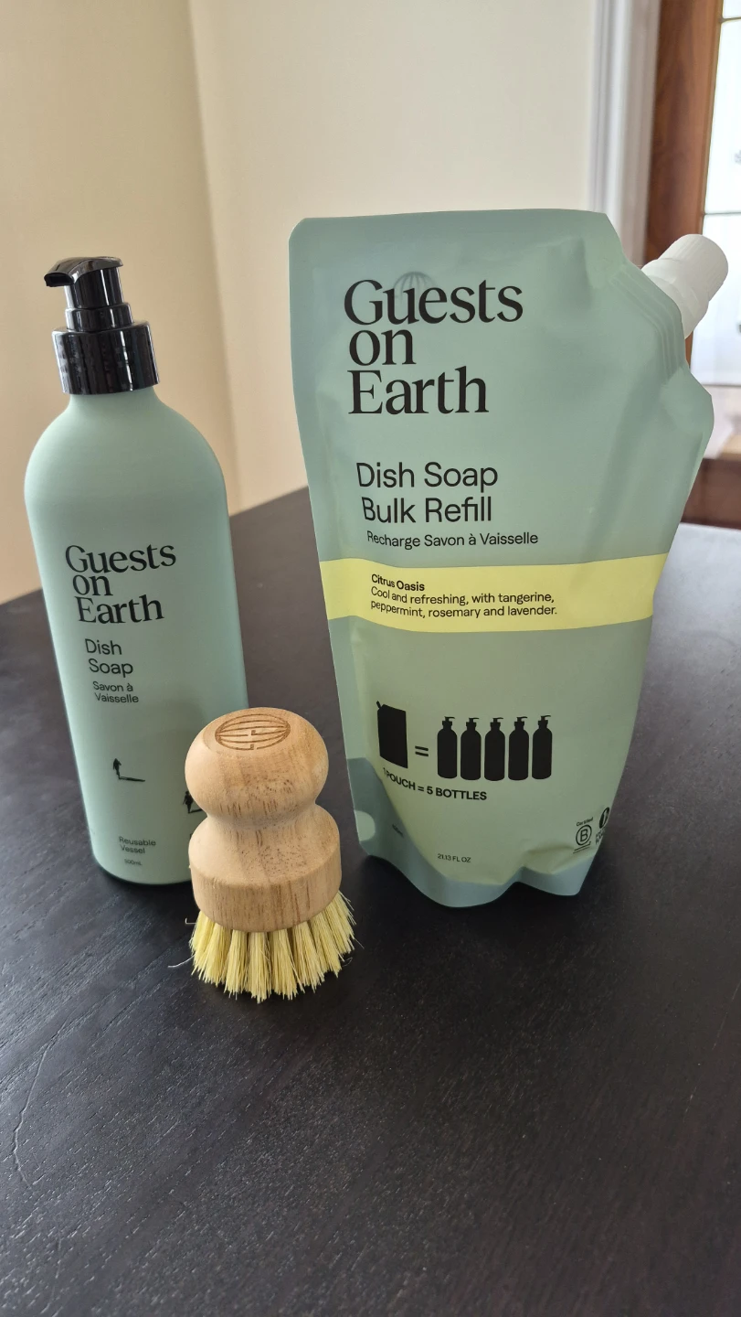 New Guests on Earth Dish Soap Starter Kit with a reusable vessel