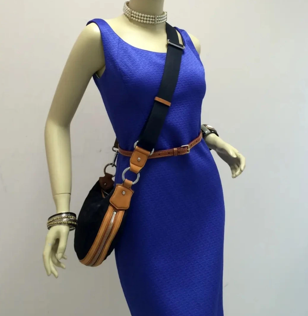Lauren by Ralph Lauren Black Nylon & Leather Crossbody Bag - photo 2