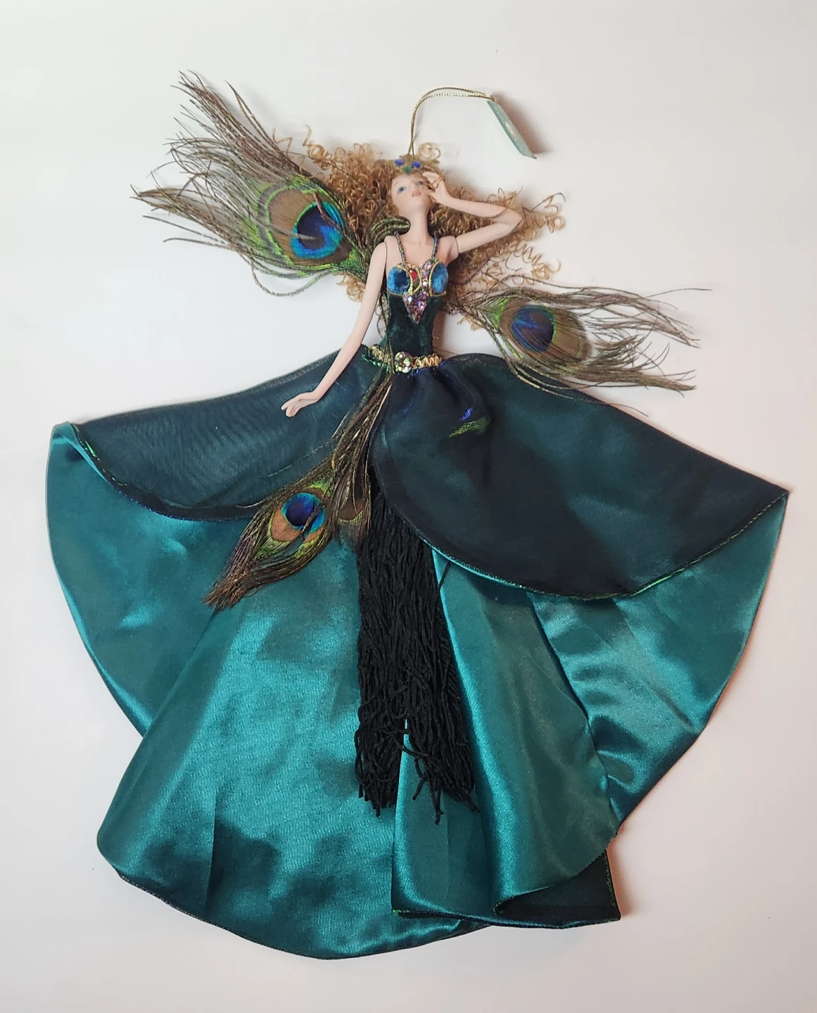 Kurt Stadler Lady Peacock Fairy Hanging Ornament