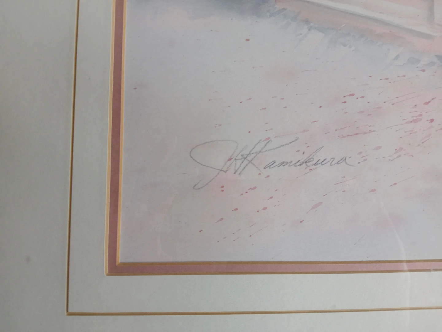 Framed Watercolor Painting by S. Kamikura - photo 3