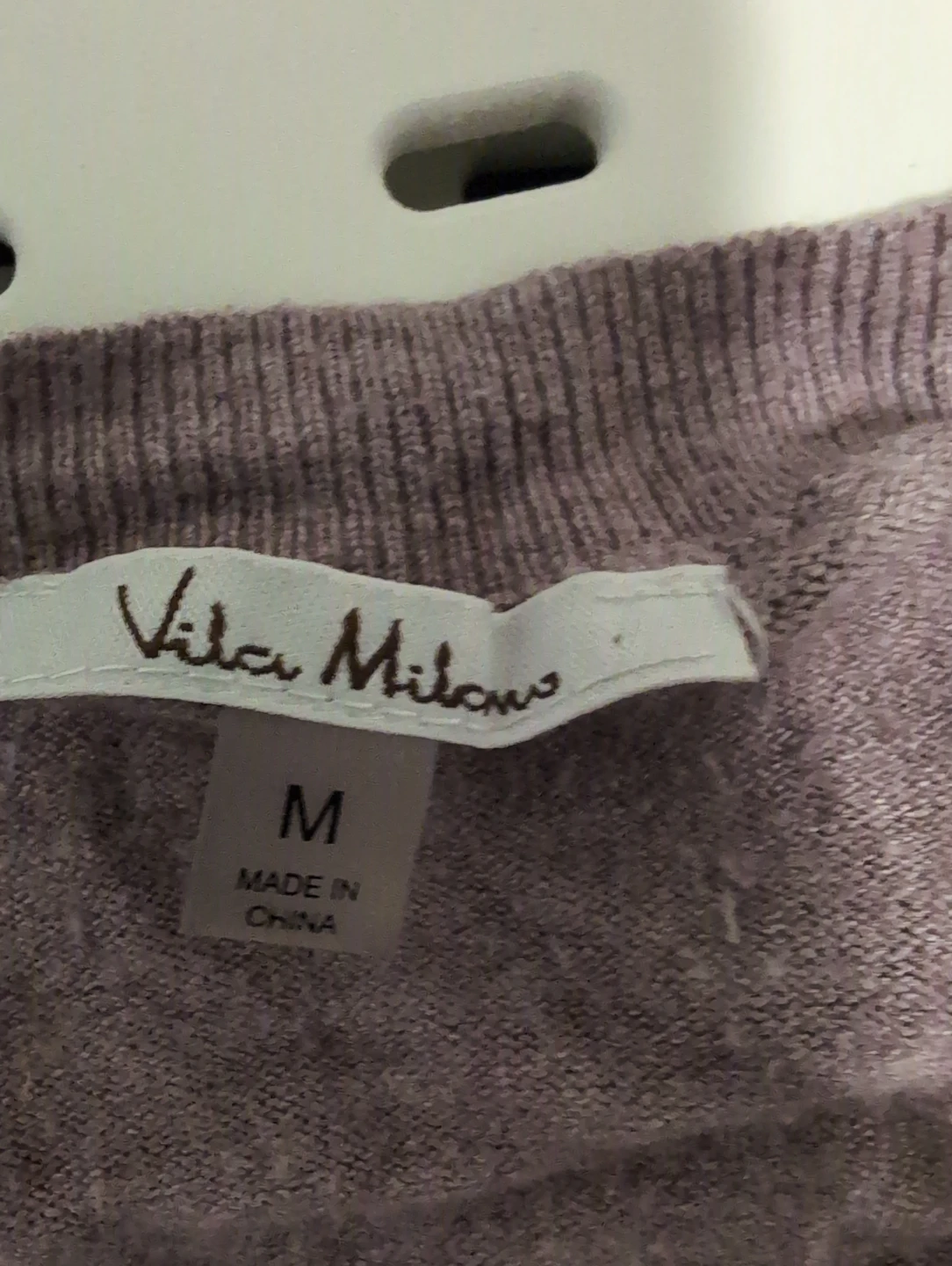 Vila Milano Women's Mauve Crew Neck Sweater - Size M - photo 2