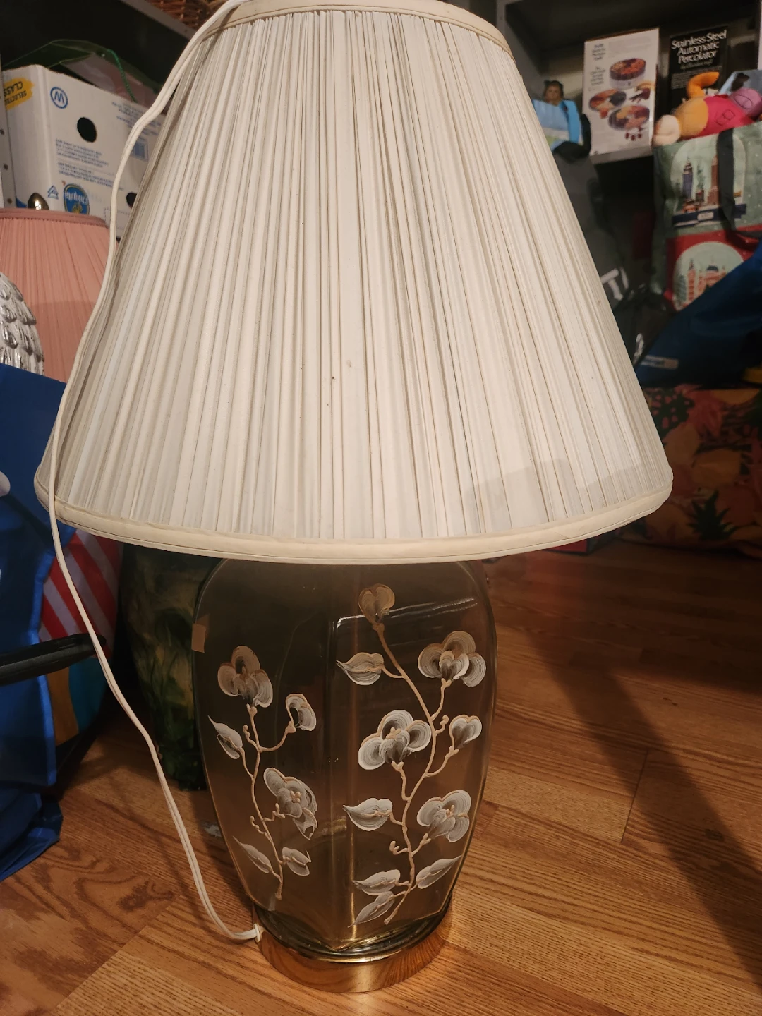 Table Lamp with Pleated Shade