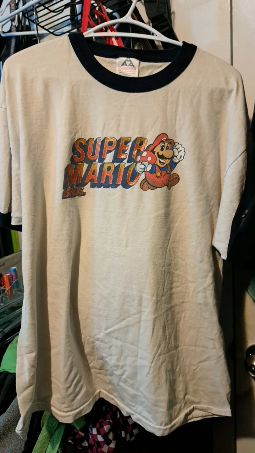 Super Mario Bros. Ringer T-Shirt XL