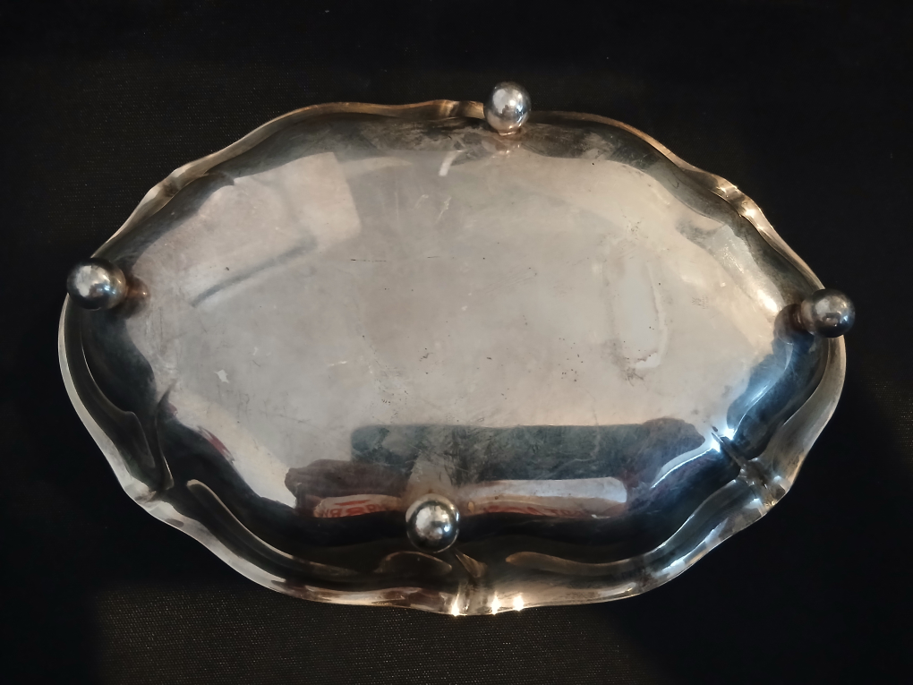 Vintage Silver Plated Serving Tray - photo 2
