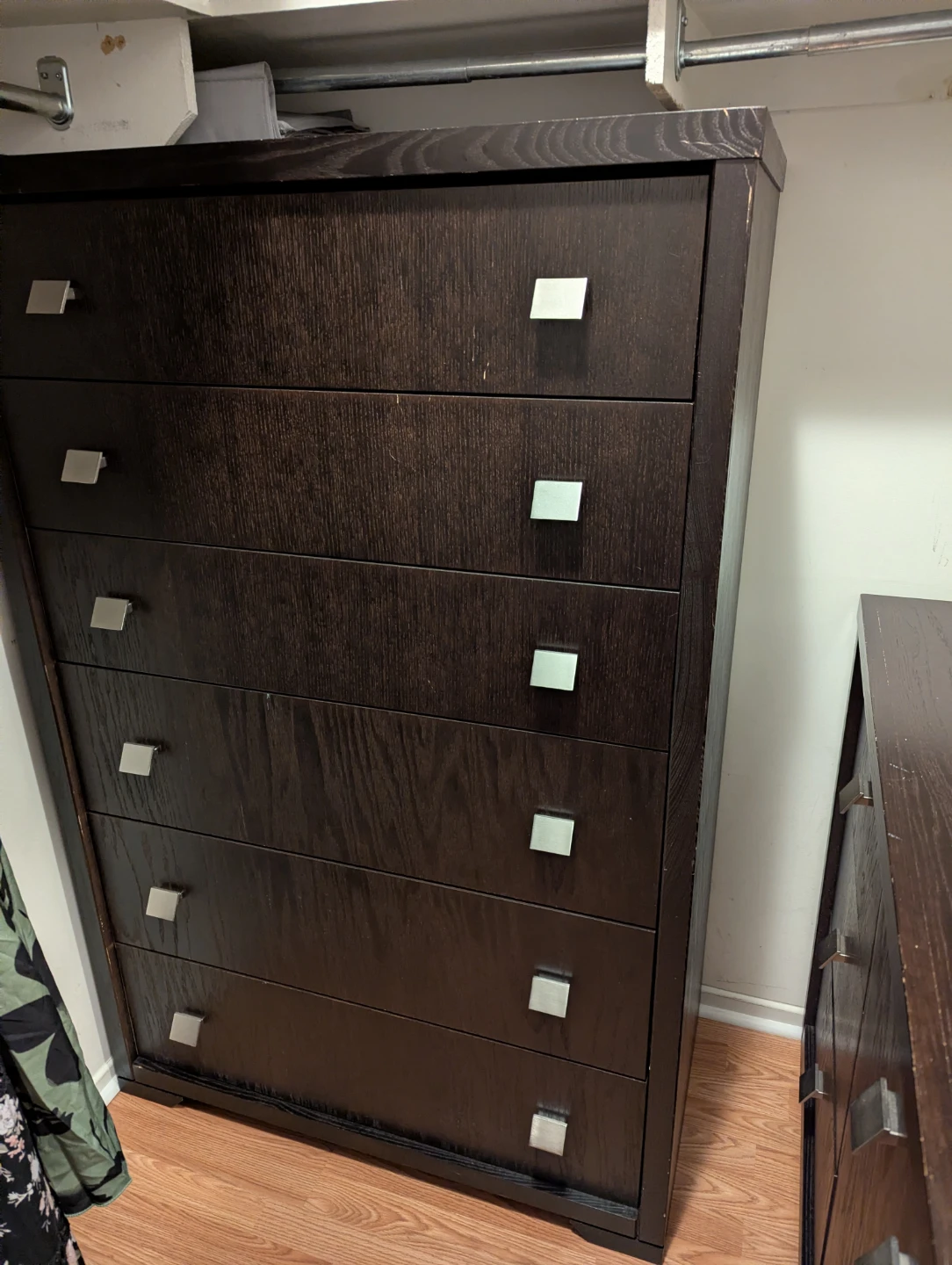 Dark Wood Dresser Set