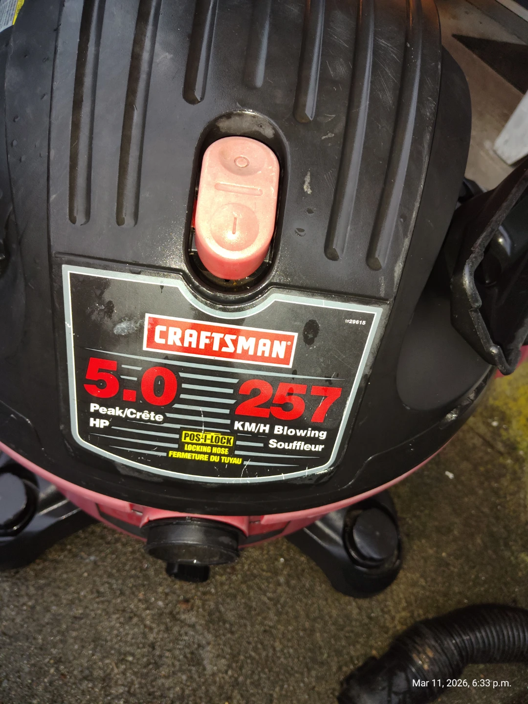 Craftsman Shop Vac 5HP 45L with Blower - photo 2