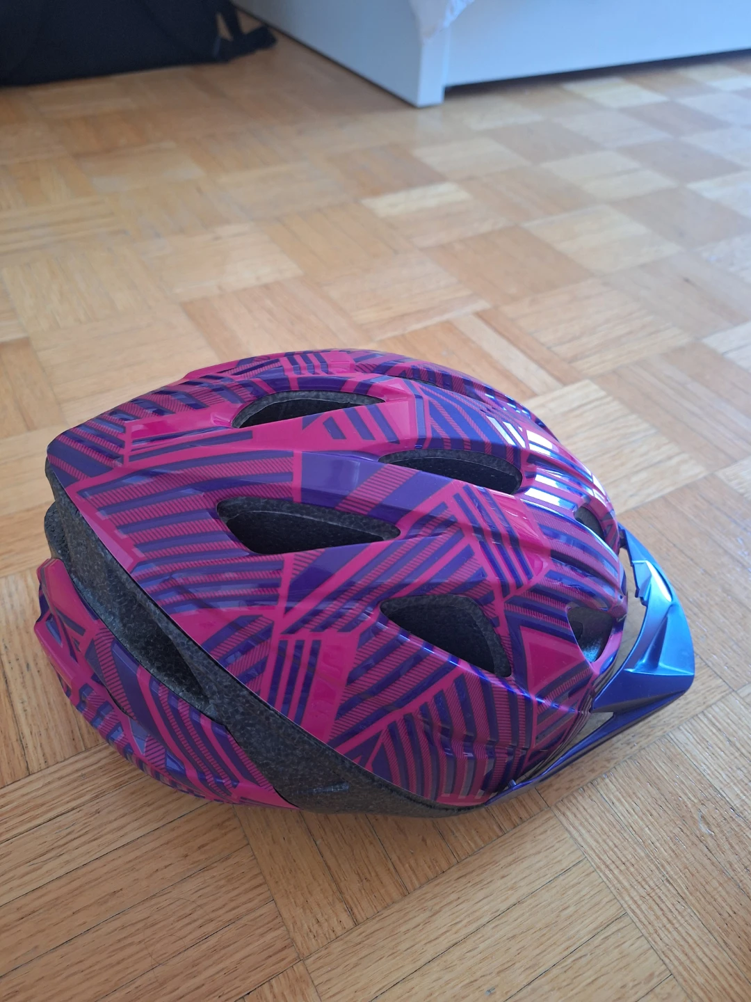 Kids' Bicycle Helmet - Pink/Purple Pattern