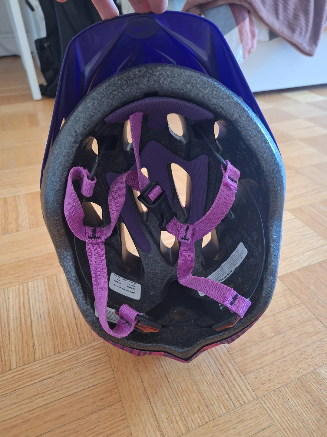 Kids' Bicycle Helmet - Pink/Purple Pattern - photo 3