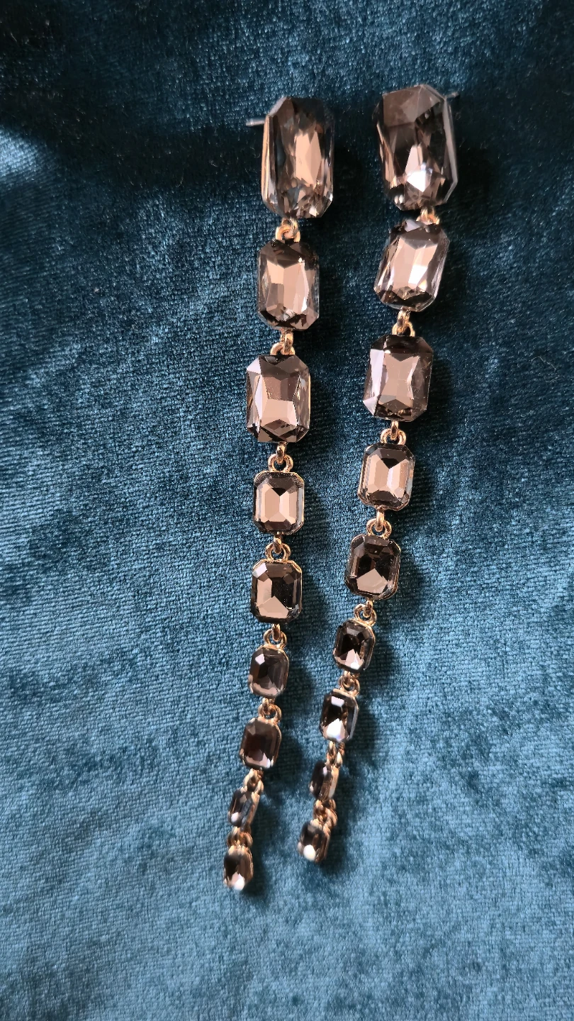 Grey Gemstone Drop Earrings - photo 5