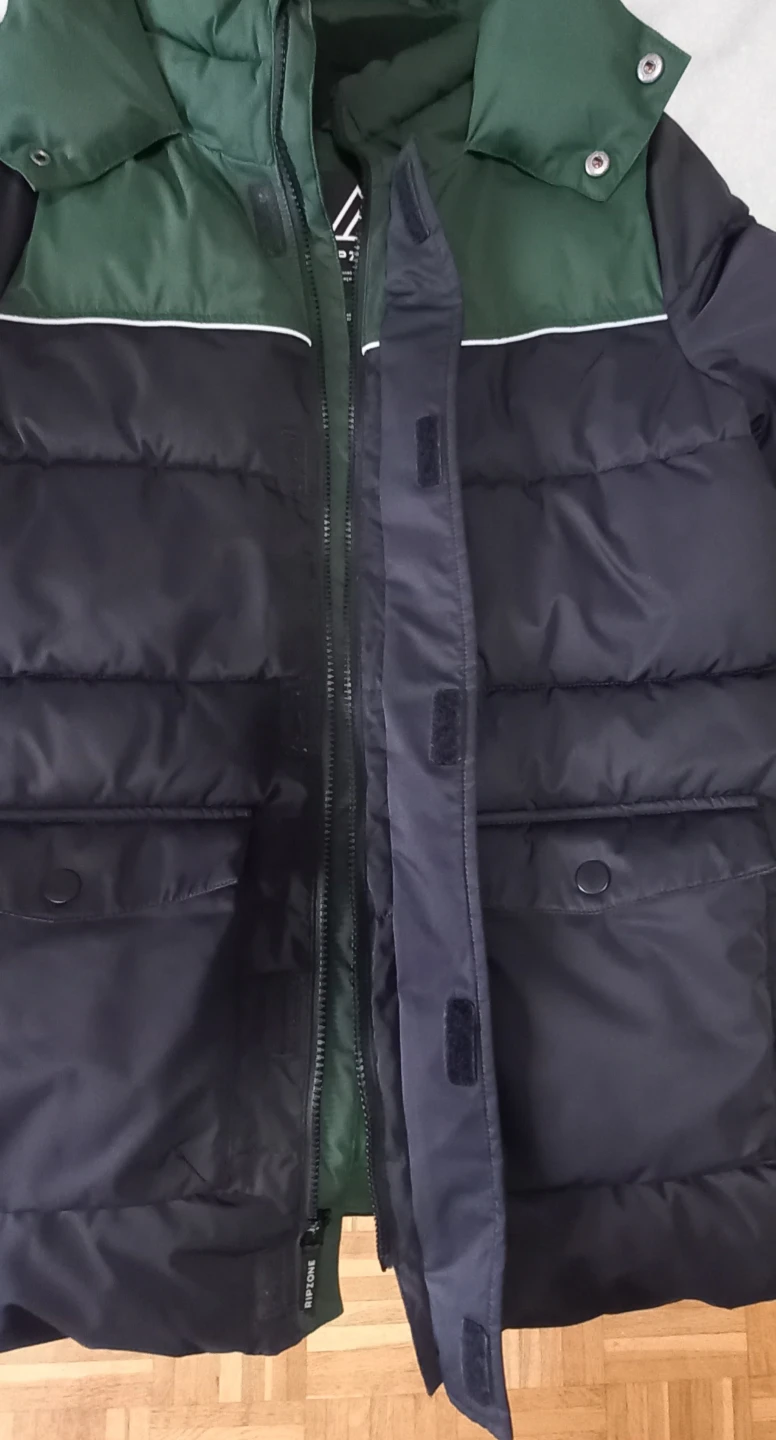 Ripzone Puffer Jacket - Black/Green - photo 5