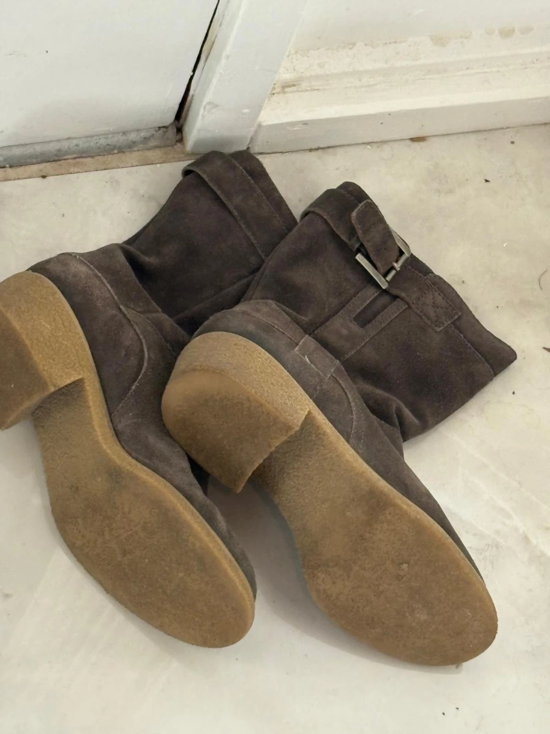 Brown Suede Boots