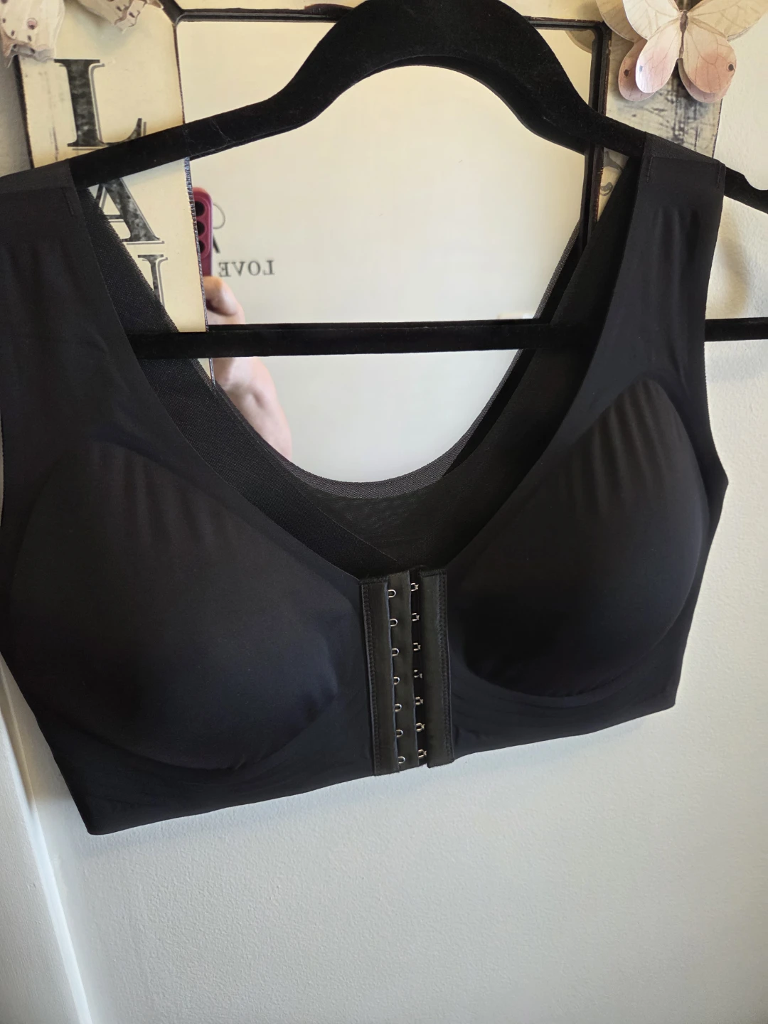 Anna Comfy Black Comfort sports Bra