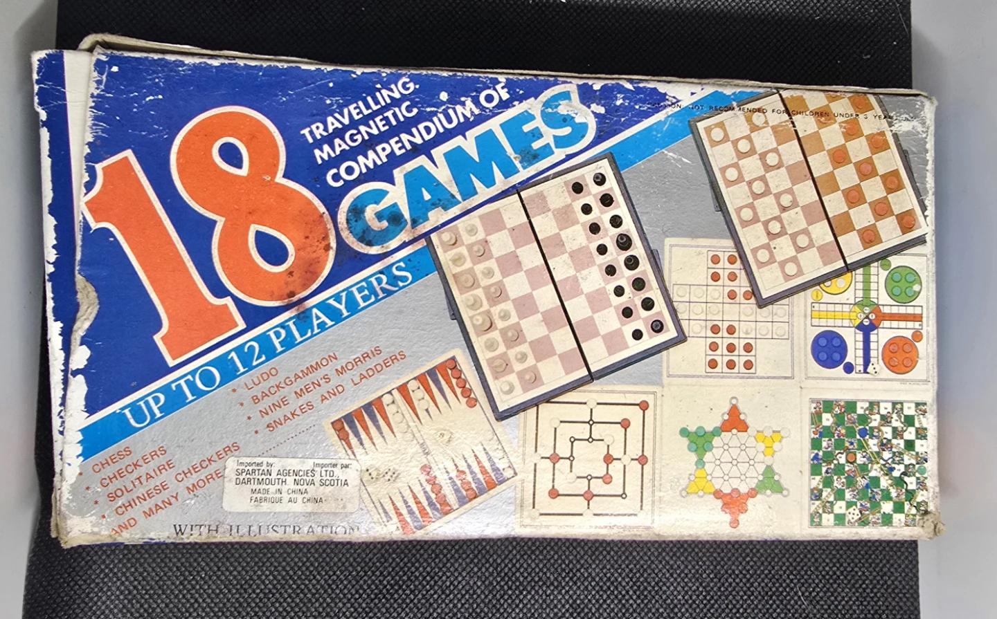 18 Games Travelling Magnetic Compendium of Games