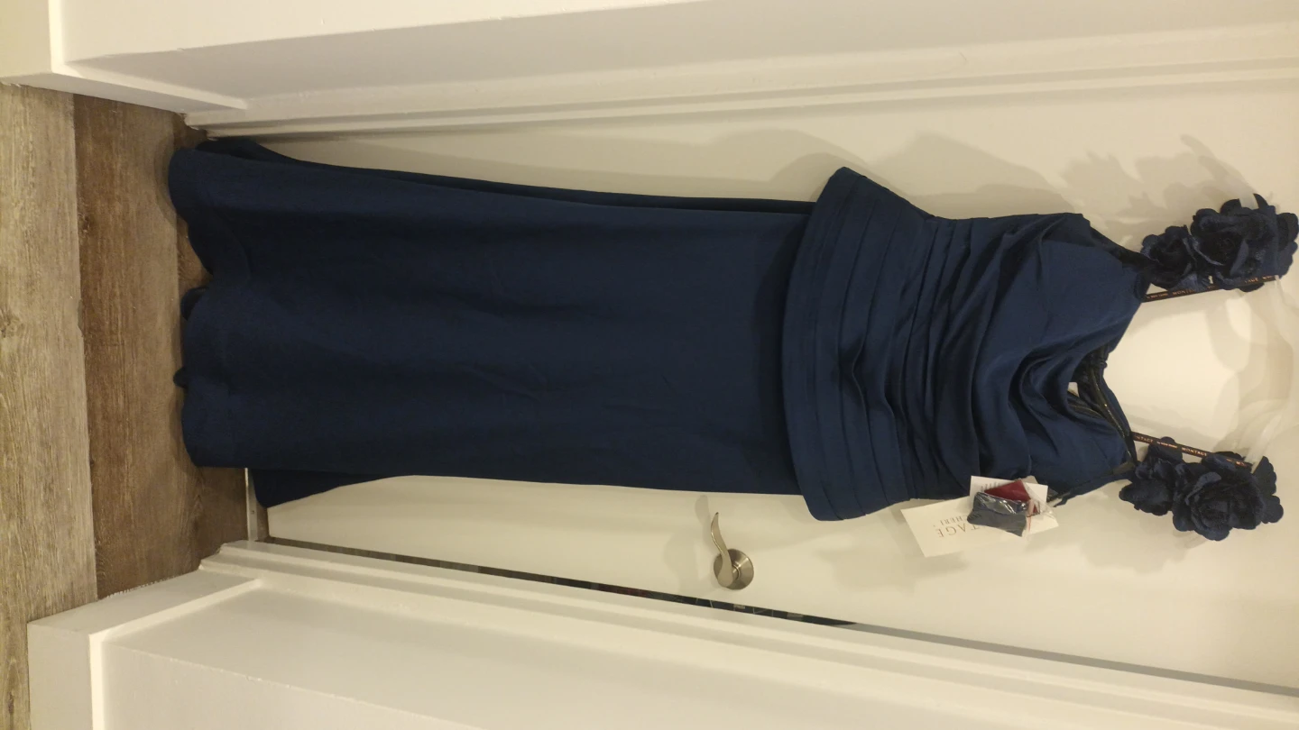 Montage by Mon Cheri Navy Blue Gown - photo 3