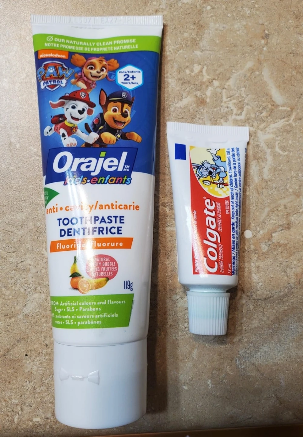 Flouride toothpaste for kids