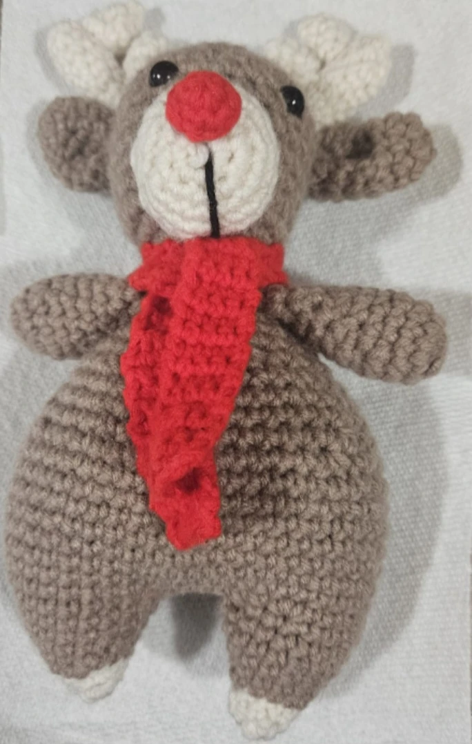 Handmade Crochet Reindeer Plush - photo 2