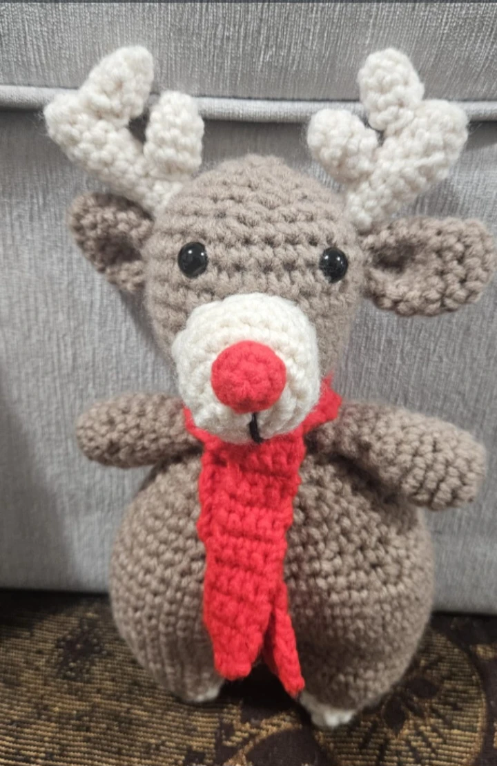 Handmade Crochet Reindeer Plush - photo 4