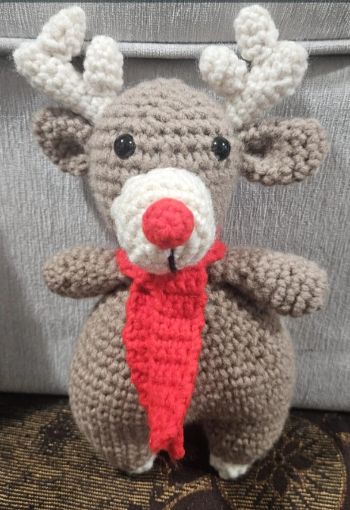 Handmade Crochet Reindeer Plush - photo 5
