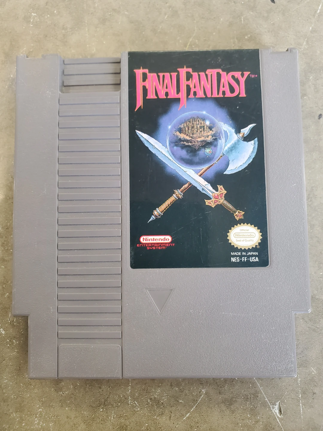 Final Fantasy NES Game Cartridge