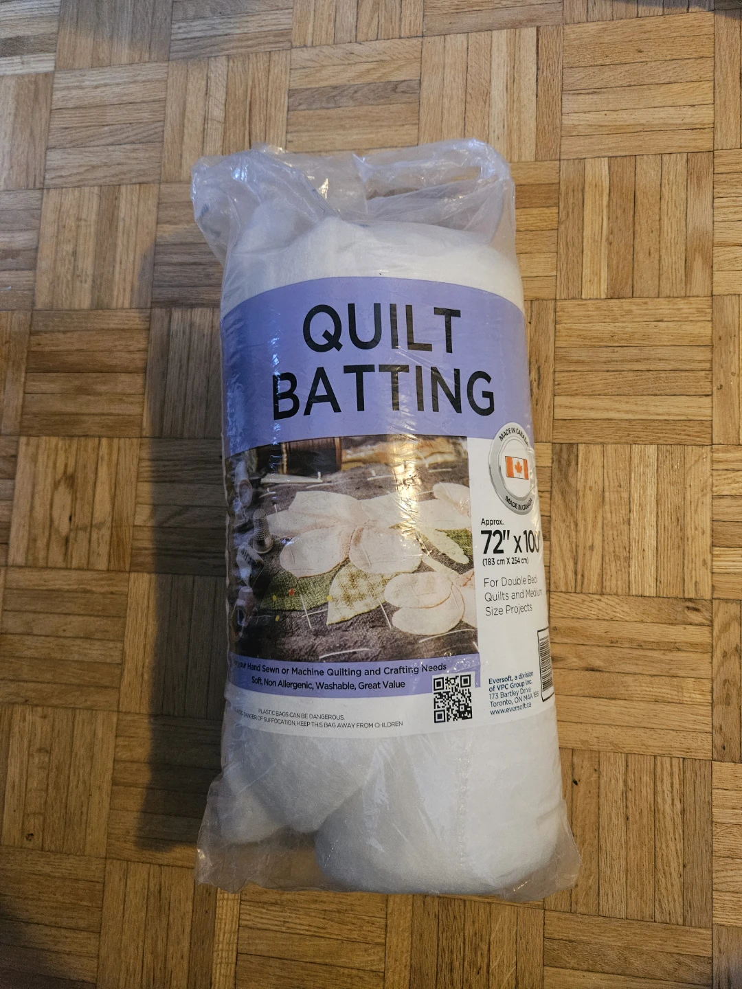 Eversoft Quilt Batting 72" x 100"