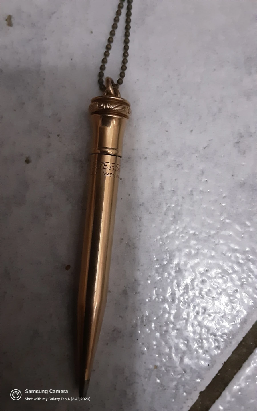Vintage Gold Filled Mechanical Pencil  1920  Necklace