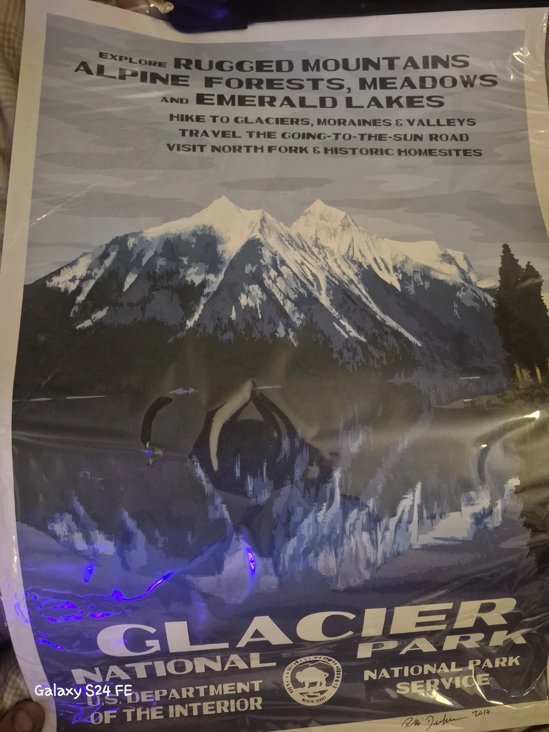 Glacier National Park Service Poster