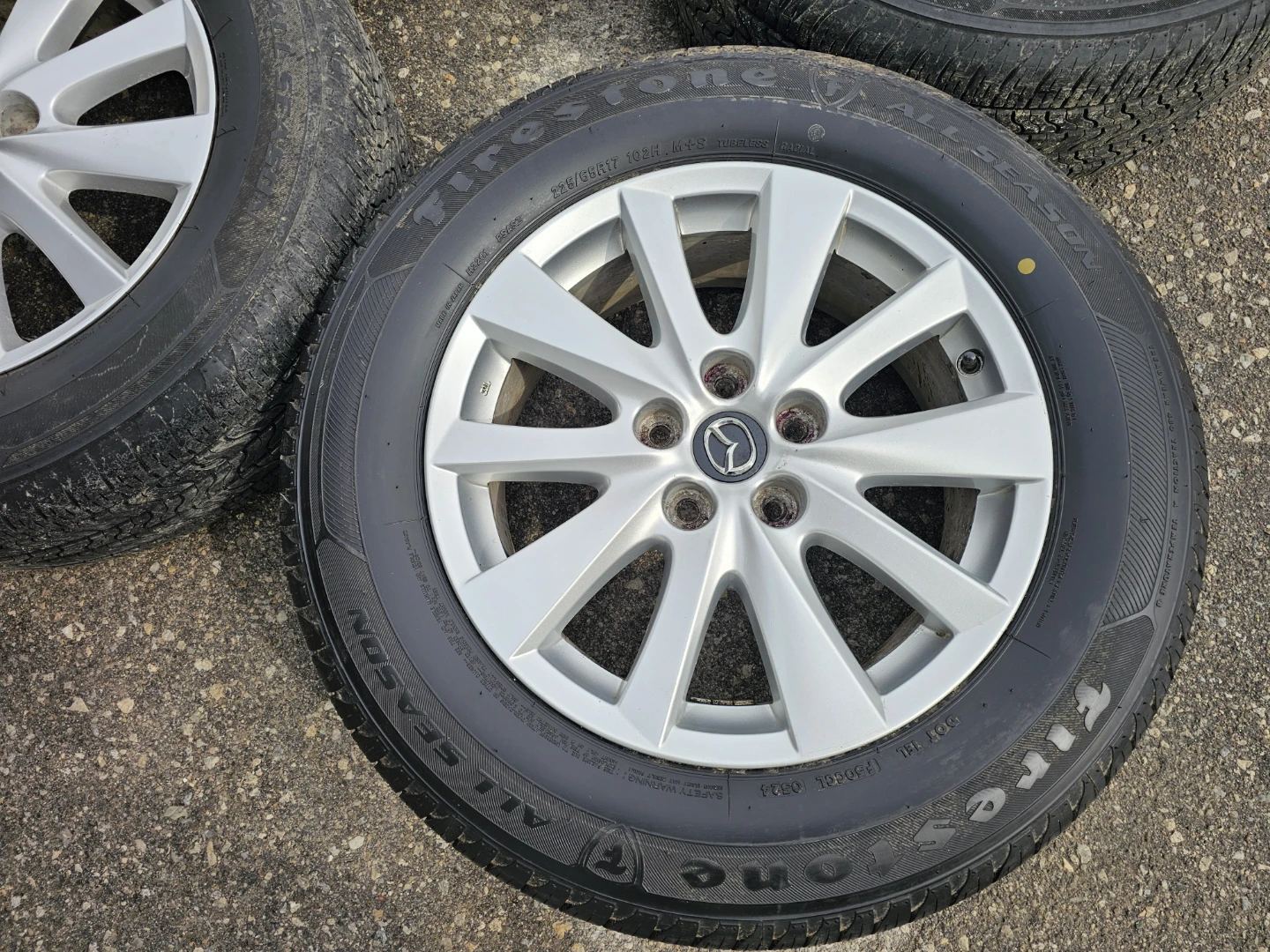 MAZDA CX-5 O.E.M RIMS AND ALL SEASON TIRES 225/65 R17 - photo 2