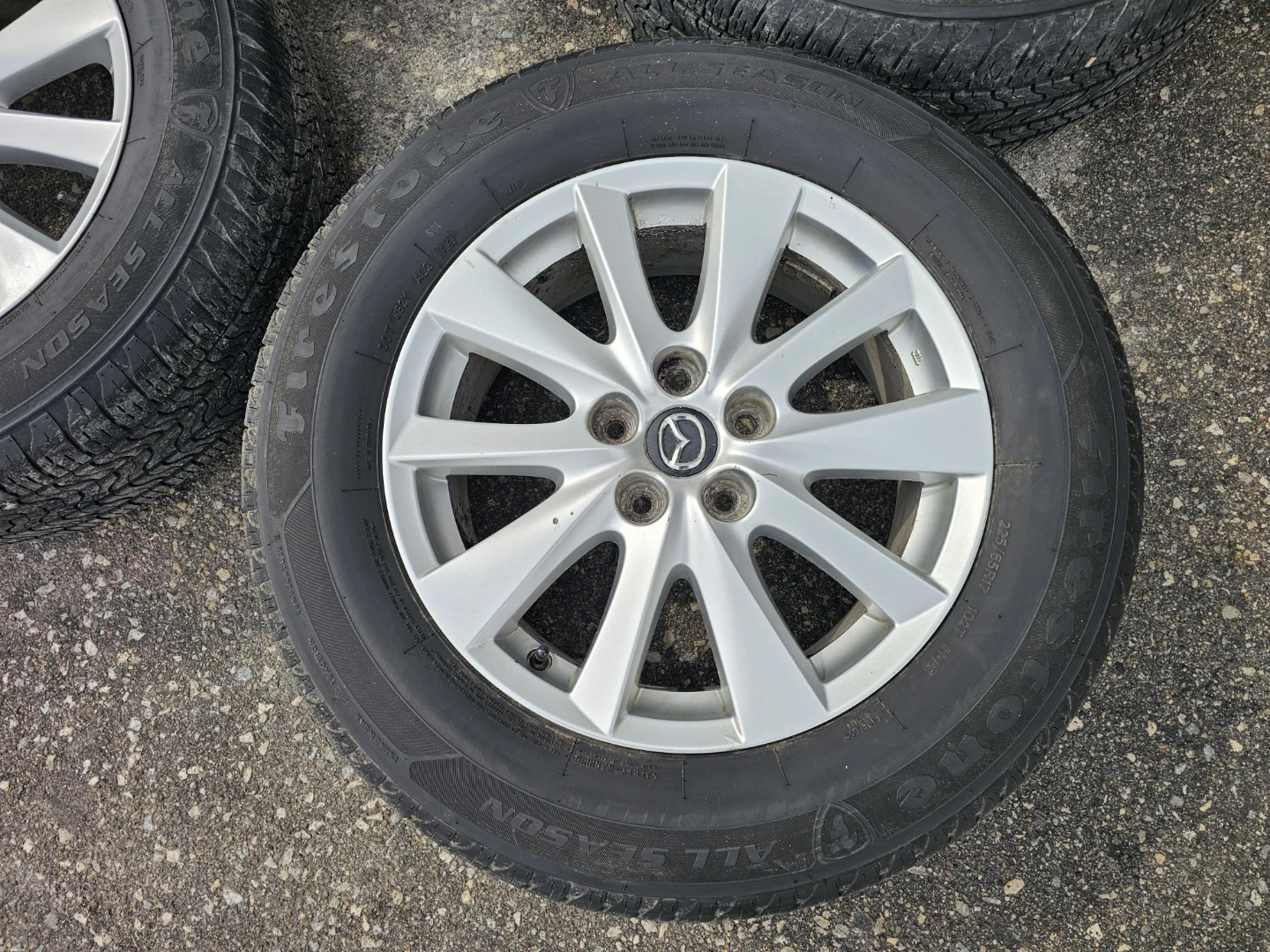 MAZDA CX-5 O.E.M RIMS AND ALL SEASON TIRES 225/65 R17 - photo 4