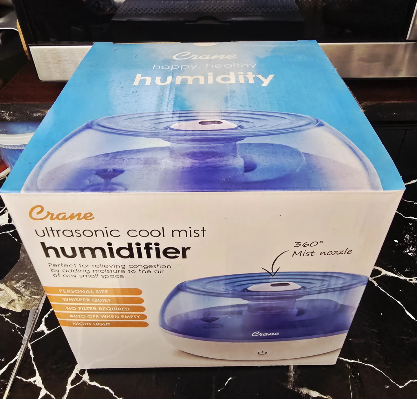 Crane Ultrasonic Cool Mist Humidifier EE-5951 NEW