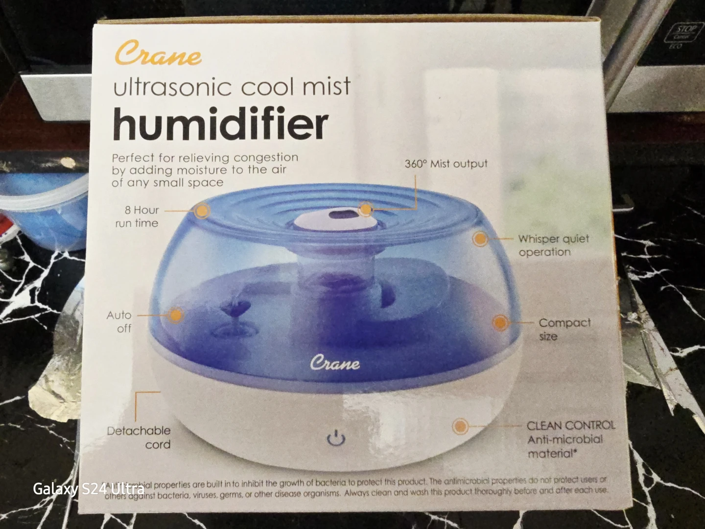 Crane Ultrasonic Cool Mist Humidifier EE-5951 NEW - photo 2