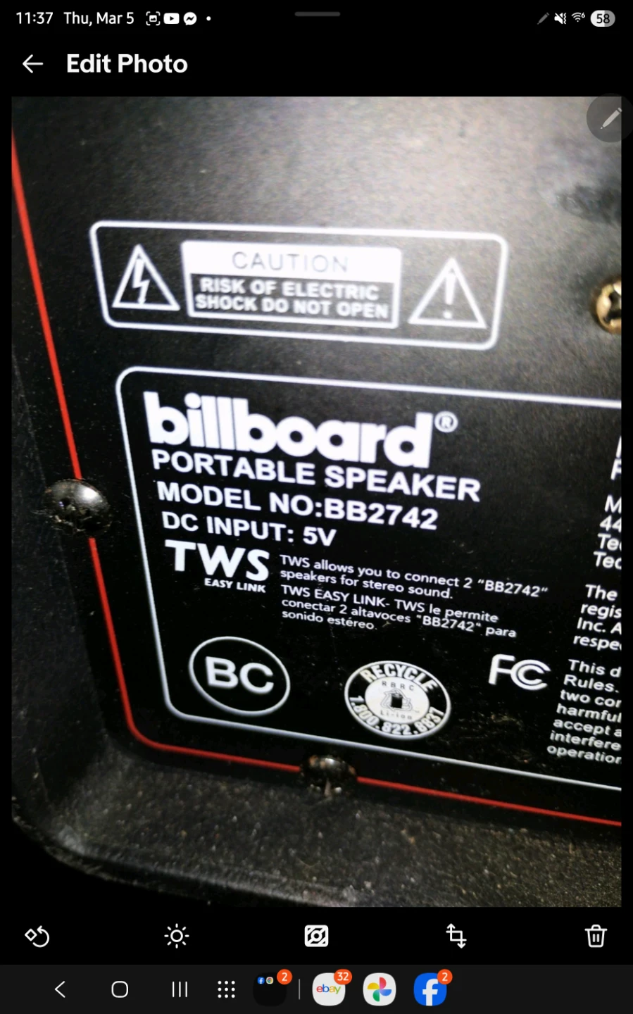 2 Billboard Party Speaker Rechargeable Bluetooth Mic Input Stand - photo 3