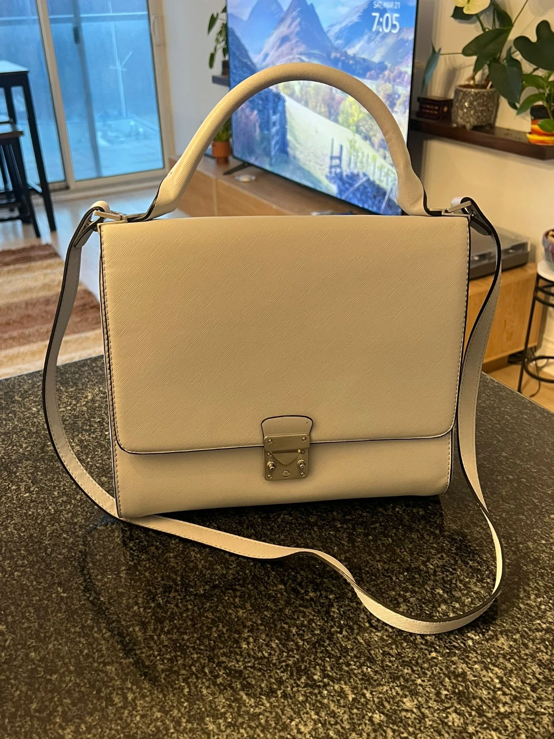 Blue Satchel Zara Handbag