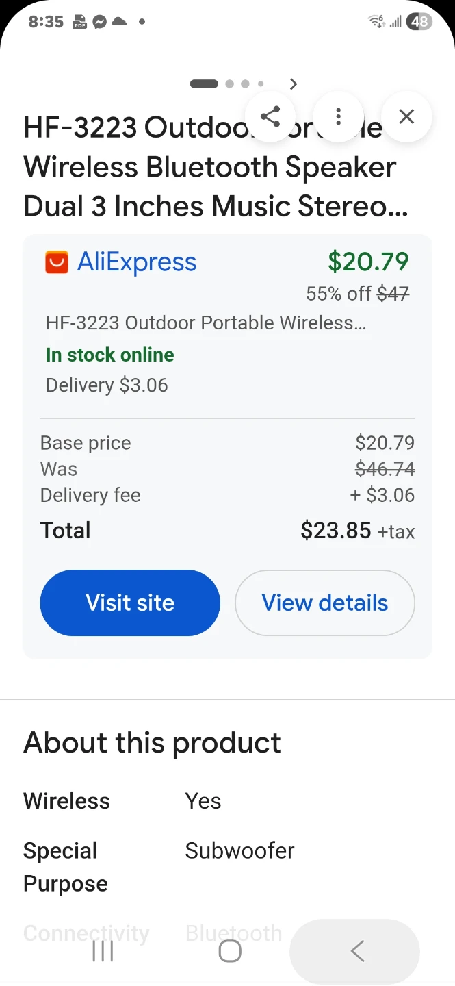 HF-3223 Outdoor Portable Wireless Bluetooth Speaker - photo 2