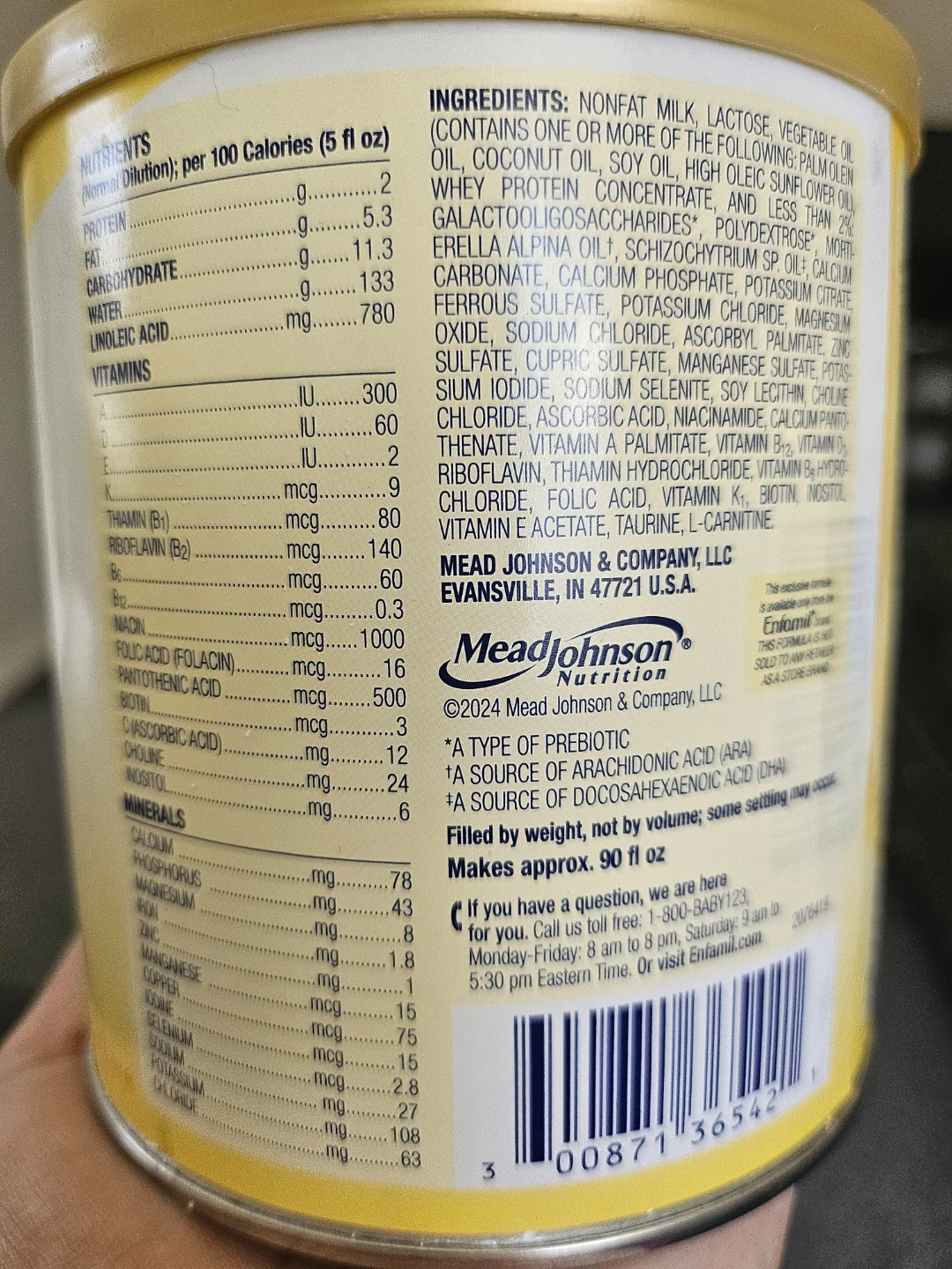 Enfamil Infant Formula Milk-based Powder with Iron 0-12 Months - photo 5