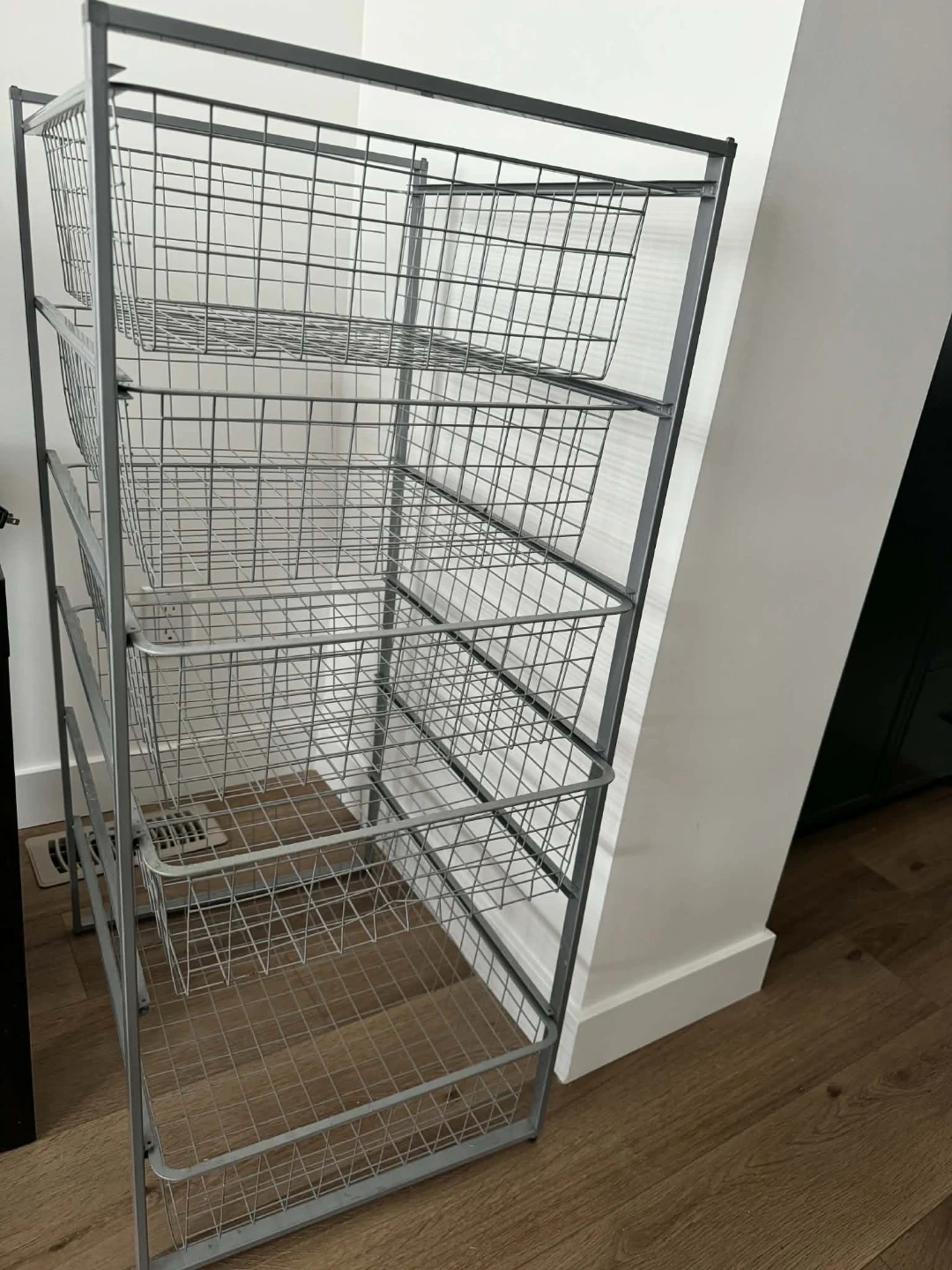 Wire Storage Cart with 5 Baskets - photo 4