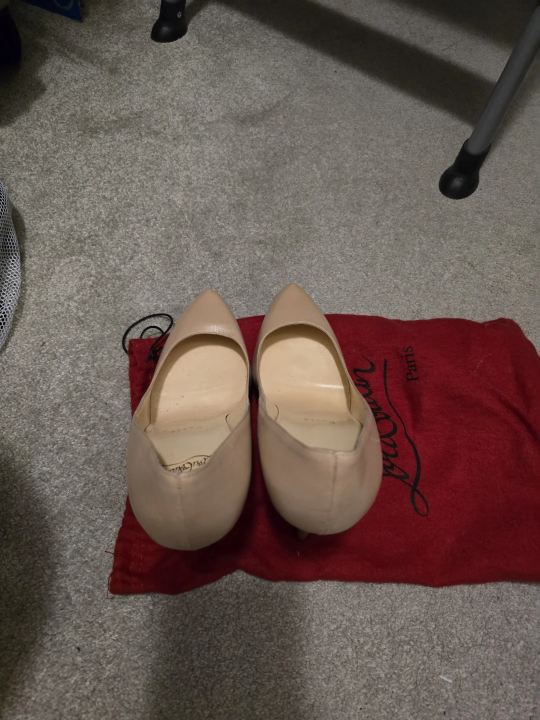 Christian Louboutin Nude Leather Heels - photo 2