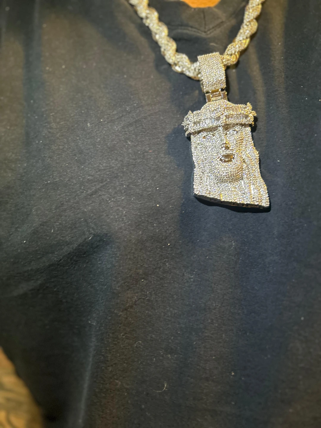 Jesus Piece Pendant with Chain