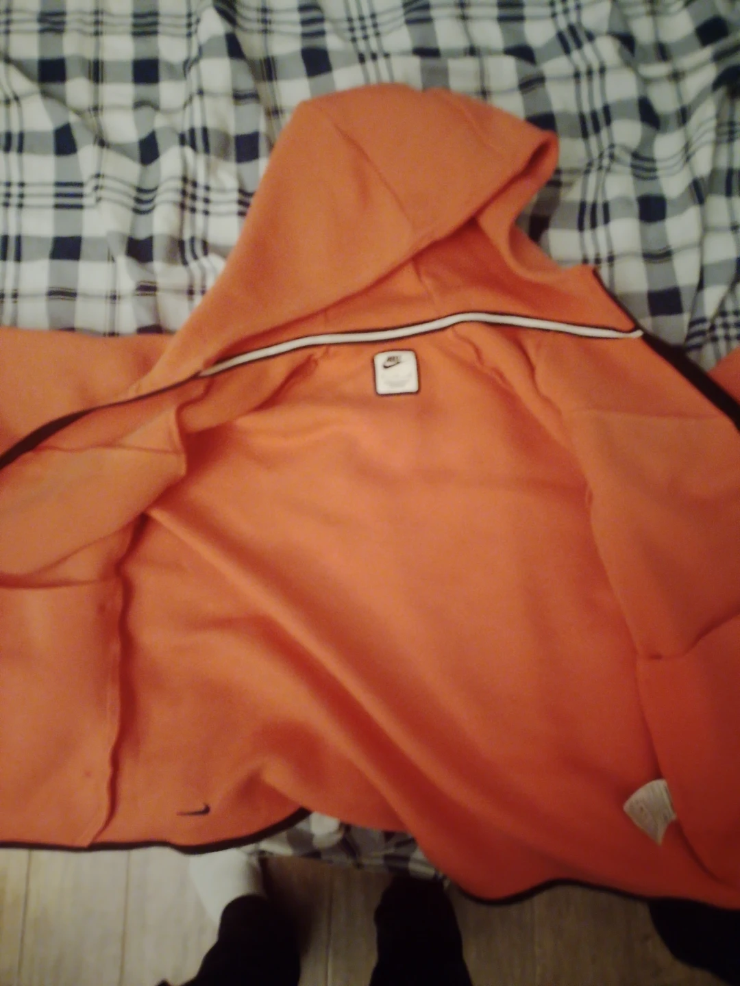 Nike Tech Fleece Full-Zip Hoodie Orange - photo 2