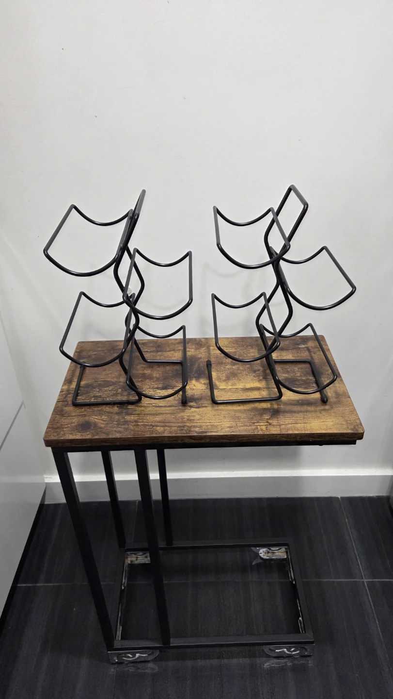 Set of 2 Black Metal Wine Racks - photo 3