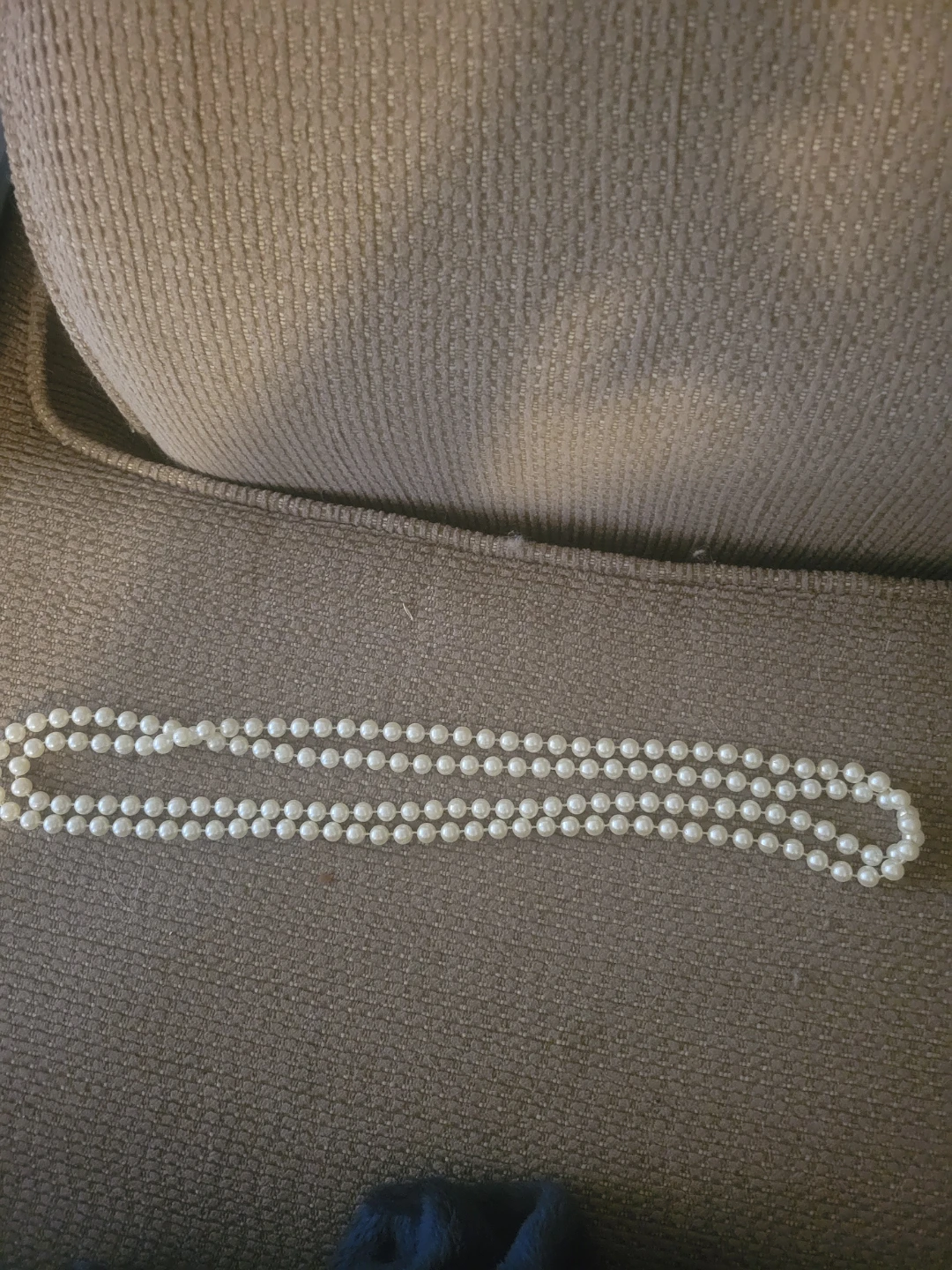 White Faux Pearl Necklace