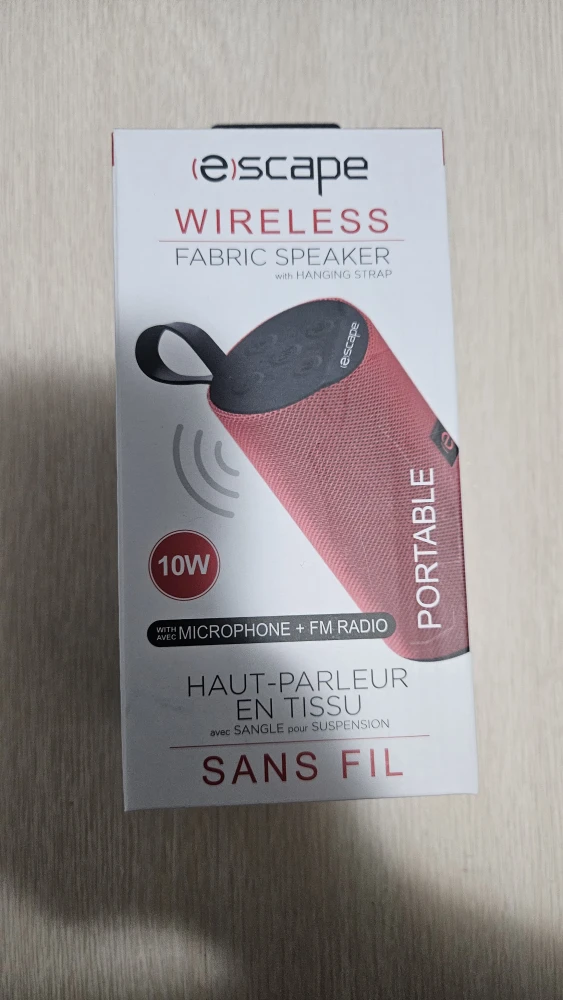 Escape SPBT707 Wireless Fabric Speaker - Red - photo 2