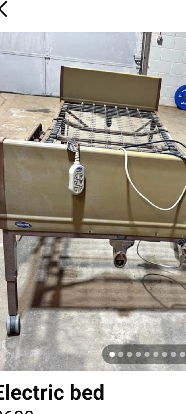 Invacare Electric Hospital Bed with Geo-Mattress Ultramax