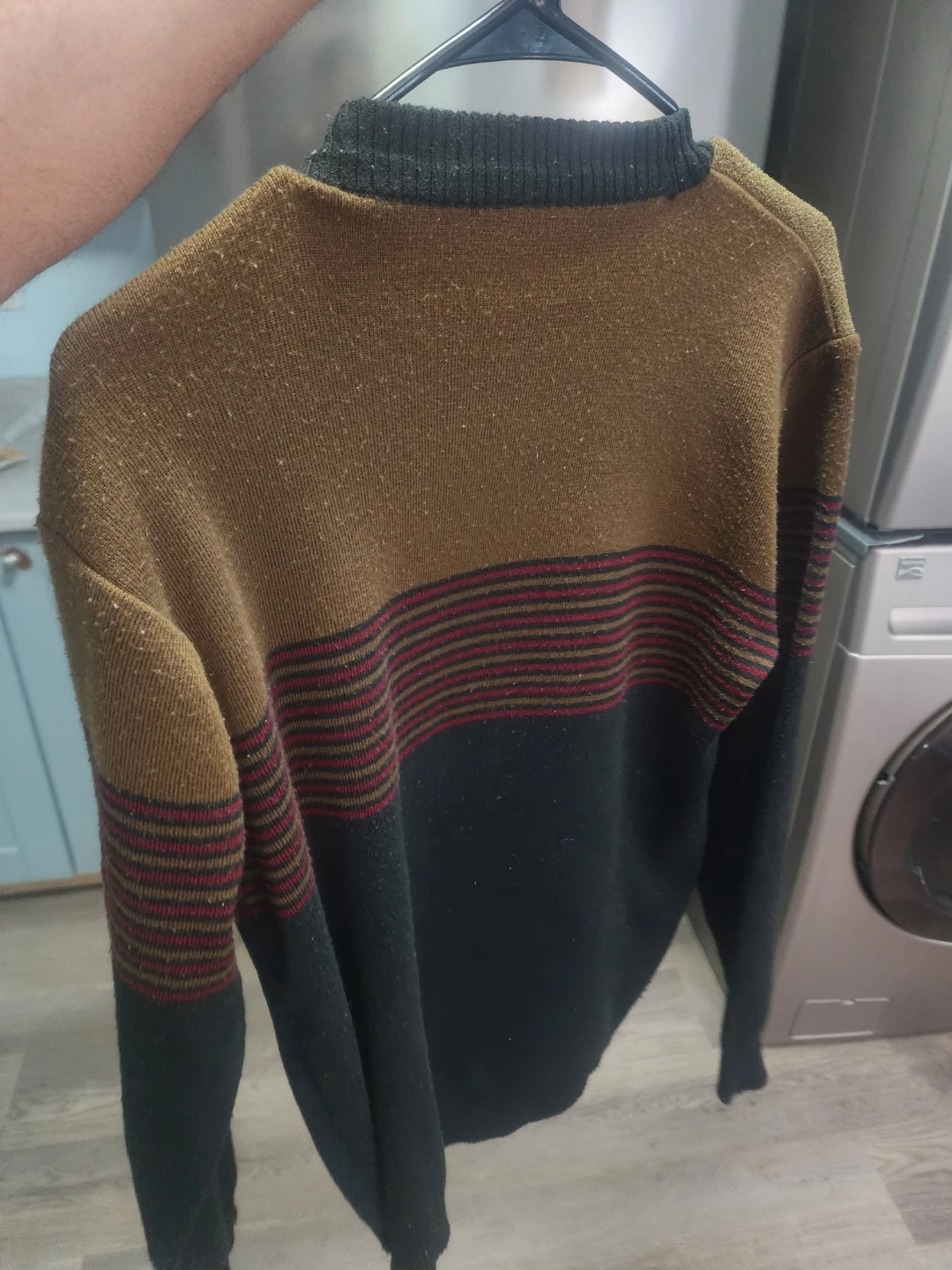 Playboy Crewneck Sweater - Red & Navy Plaid - photo 3