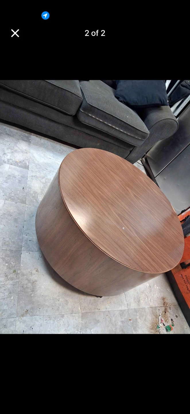 Round Wood Coffee Table