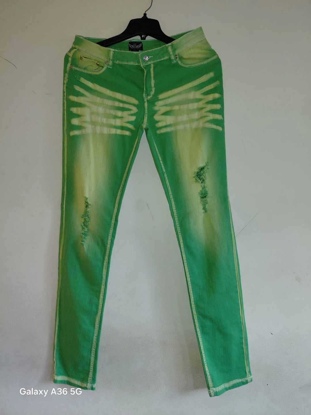 Women's Green Slim Fit Jeans