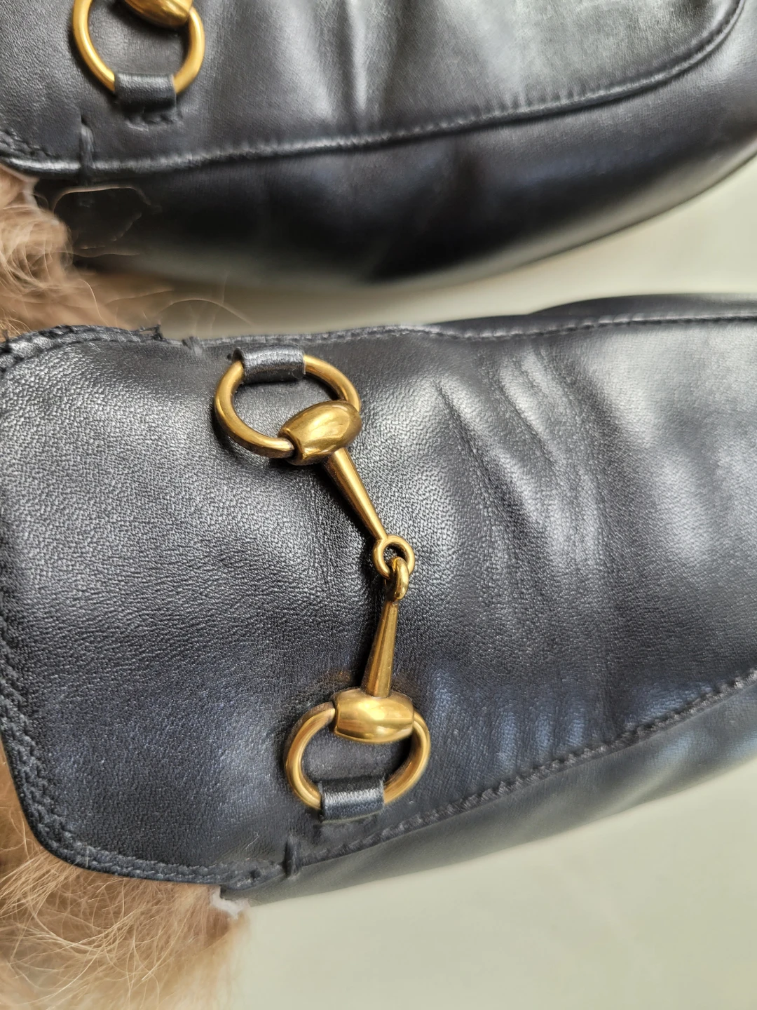 Authentic Gucci Princetown Fur Mules sz 37 - photo 5